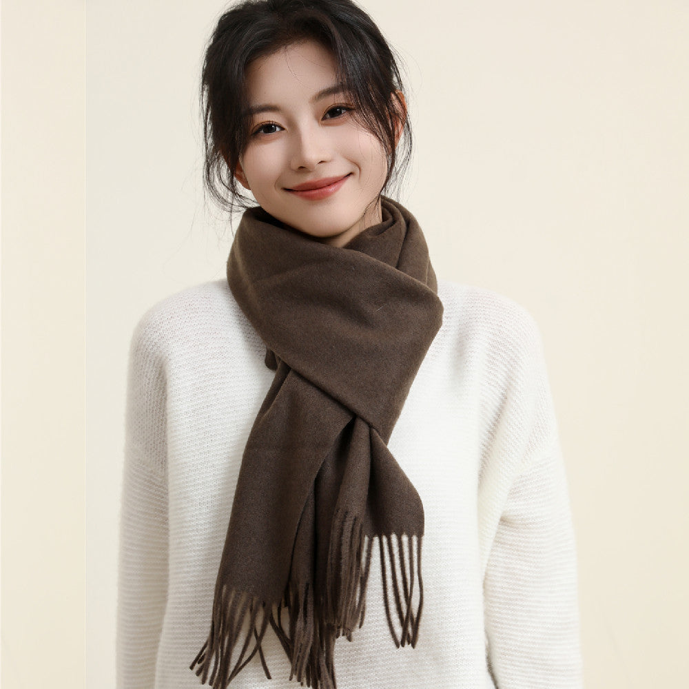 Women's Style Versatile Winter Thickened Business Wool Scarfs