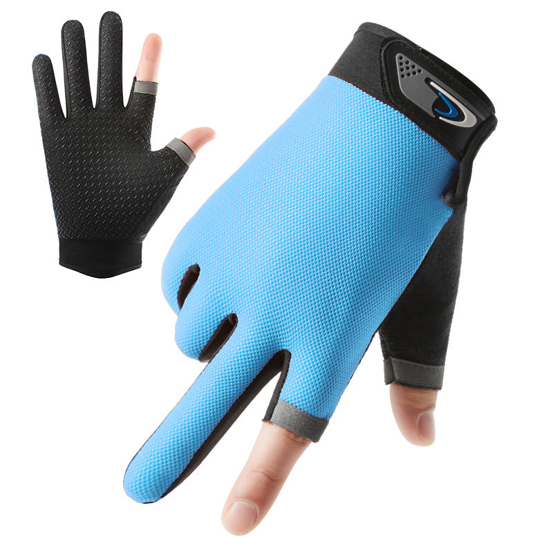 Men's Thin Breathable Cycling Half Finger Driving Gloves