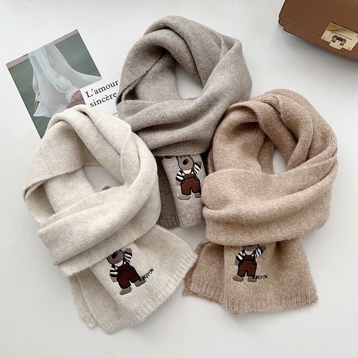 Knitted Warm Senior Puppy College Style Scarfs