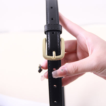 Women's Simple Pin Buckle Thin High-grade Overcoat Skirt Belts