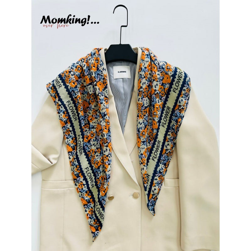 Korean Style Cotton Linen Thin Cape Scarfs