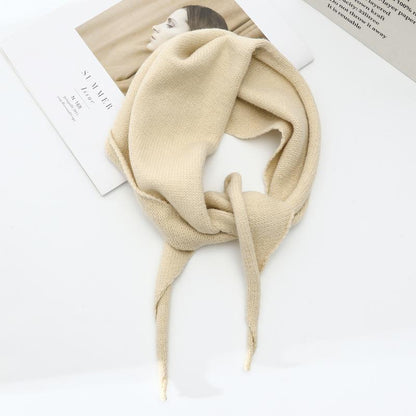 Women's Pure Color Warm Keeping Outerwear Decorative Scarfs