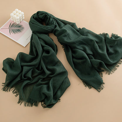 Women's Color Thin High-grade Long Air Conditioning Scarfs