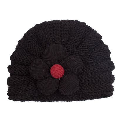 Children's Winter Warm Flower Knitted Hat Multicolor Kids' Headwear