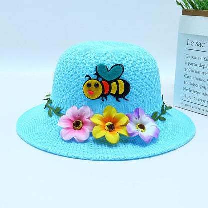 Children's Straw Summer Fisherman Boy Sun Protection The Kids' Headwear