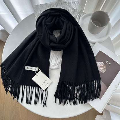 Women's Cashmere Texture Thickened Warm Korean Fashion Scarfs