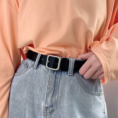 Women's Retro Metal Buckle Simple Summer Unisex Belts