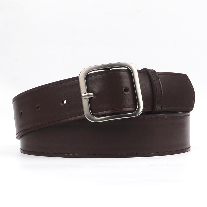 Women's Casual Retro Metal Buckle Simple Decoration Belts