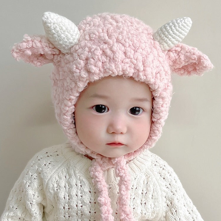 Female Male Super Cute Earflaps Warm Infant Kids' Headwear