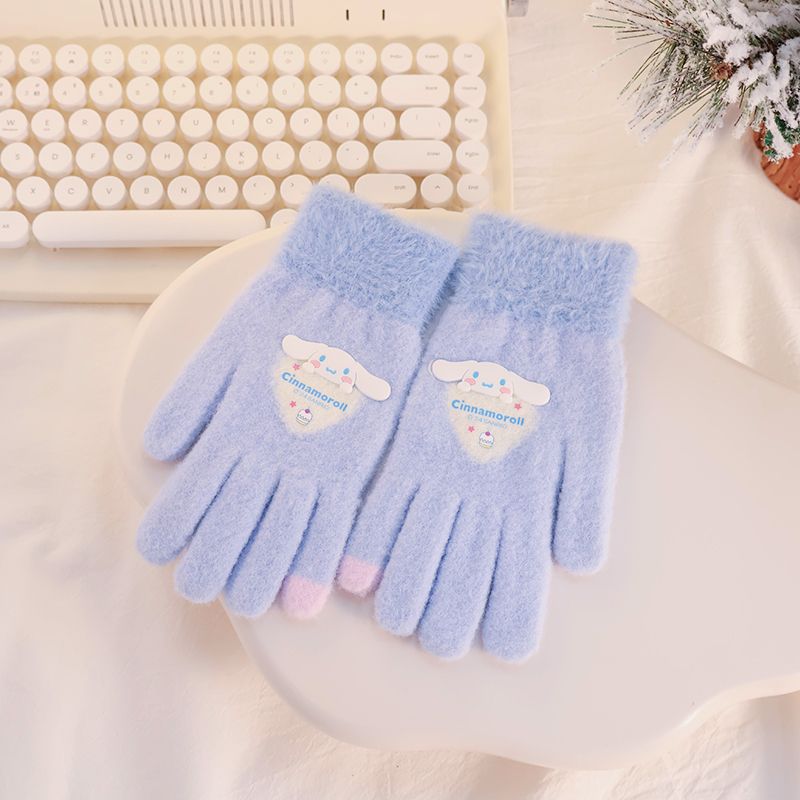 Cartoon With Girlish Heart Love Stickers Silicone Gloves