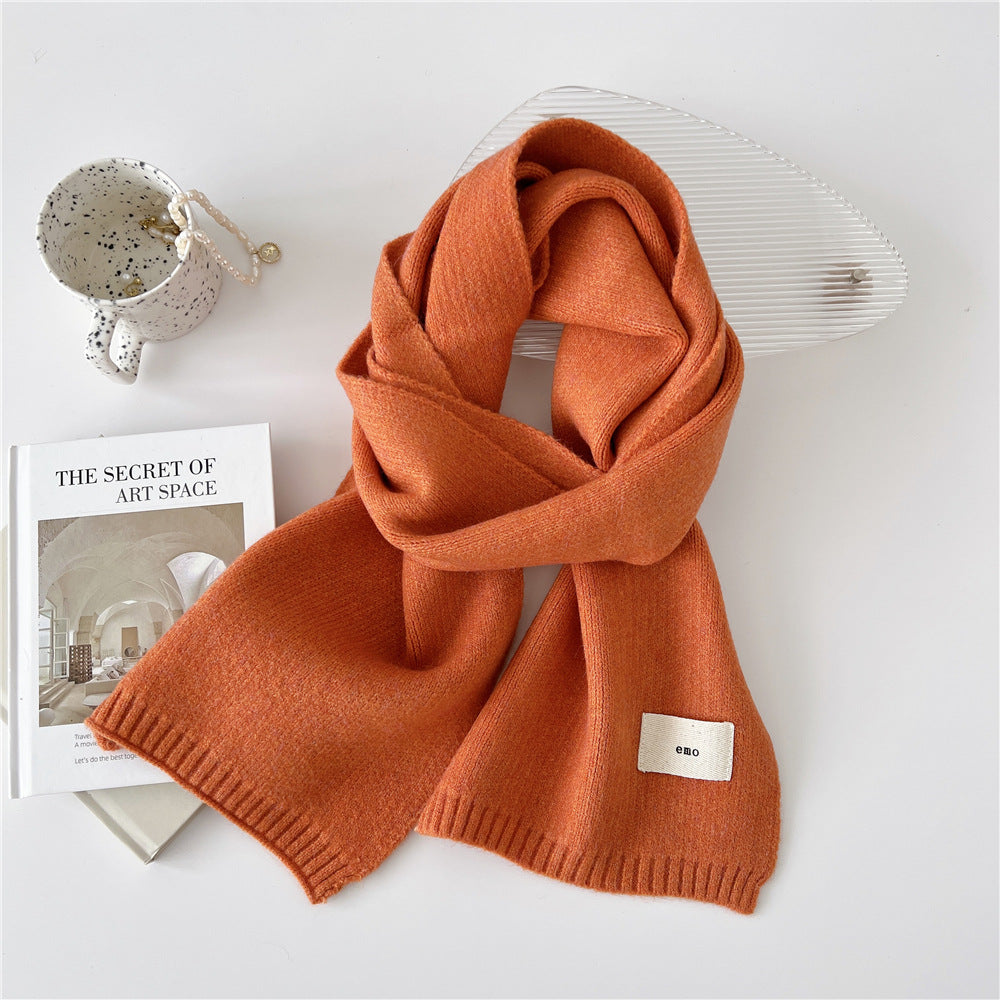 Women's Small Solid Color Korean Versatile Trendy Scarfs