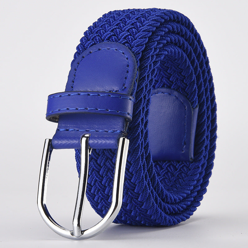 Women's & Men's Woven Stretch Casual Alloy Pin Buckle Belts