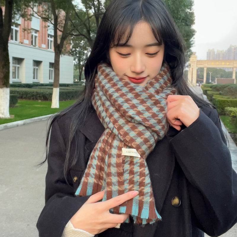 Women's Classic Plaid Casual Warm British Shawl Scarfs