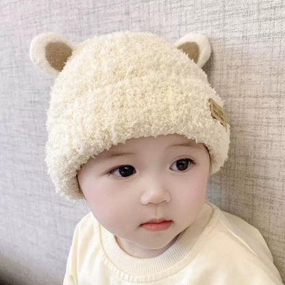 Cute Cat Ears Keep Warm Knitted Hat Boys Kids' Headwear