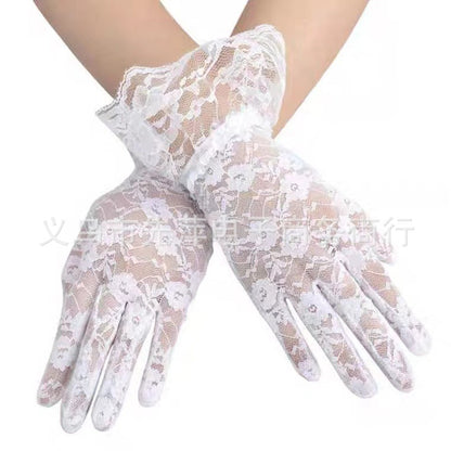 Accessories Black Lace Halloween Party Ball Wedding Dress Gloves