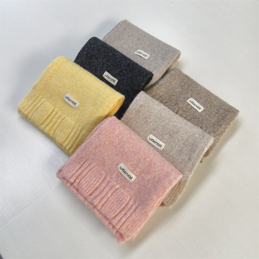 Niche Preppy Style Design Wool Sweet Scarfs