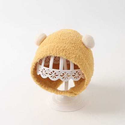 Winter Korean Style Boys Plush Bonnet Knitted Kids' Headwear