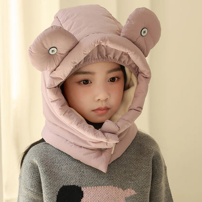 Children's Cotton Ear Protection Lei Hat Outdoor Hooded Suit Korean Style Kids' Headwear