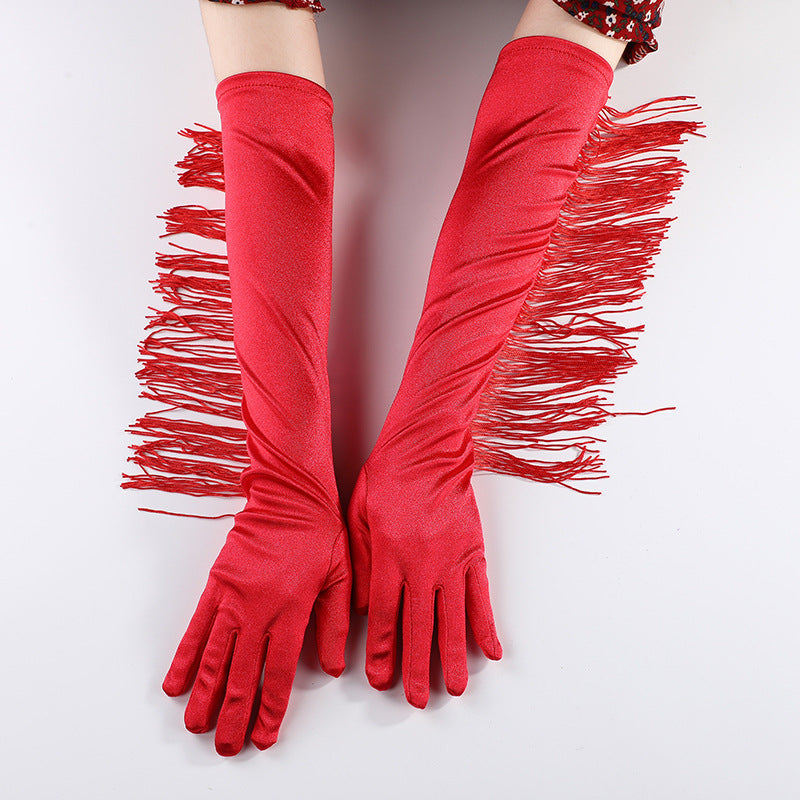 Prom Etiquette Sexy Super Long Female Gloves