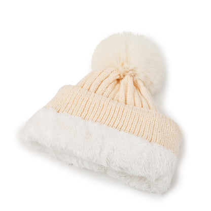 Pure Color Warm Keeping Woolen Winter Solid Hats & Caps