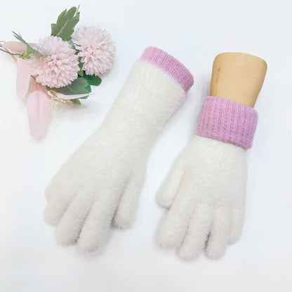 Wool Plus Long Winter Warm Plush Gloves