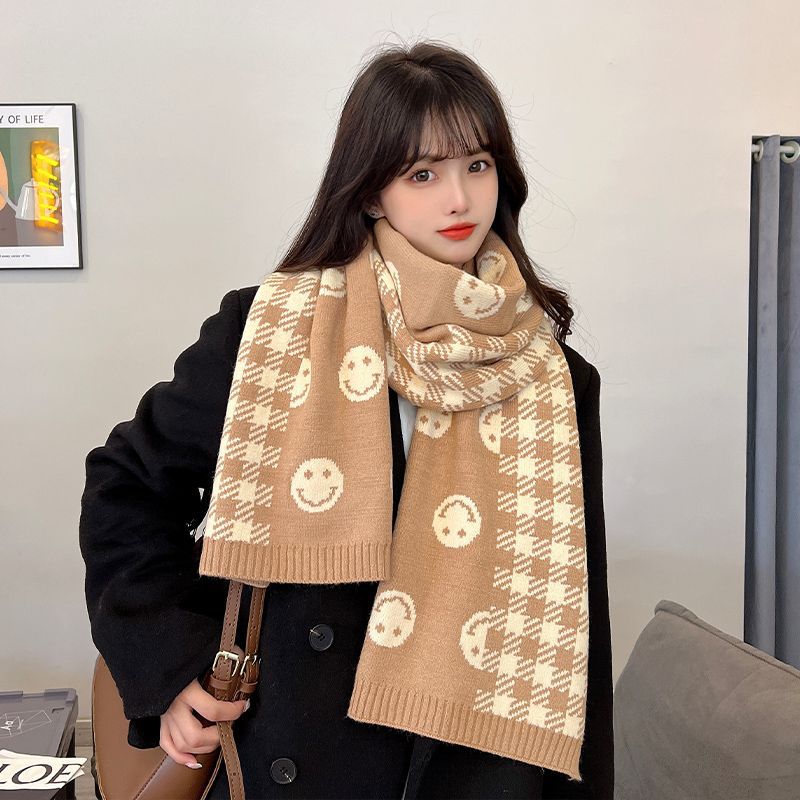 Love Female Winter High-grade Style Korean Cute Scarfs