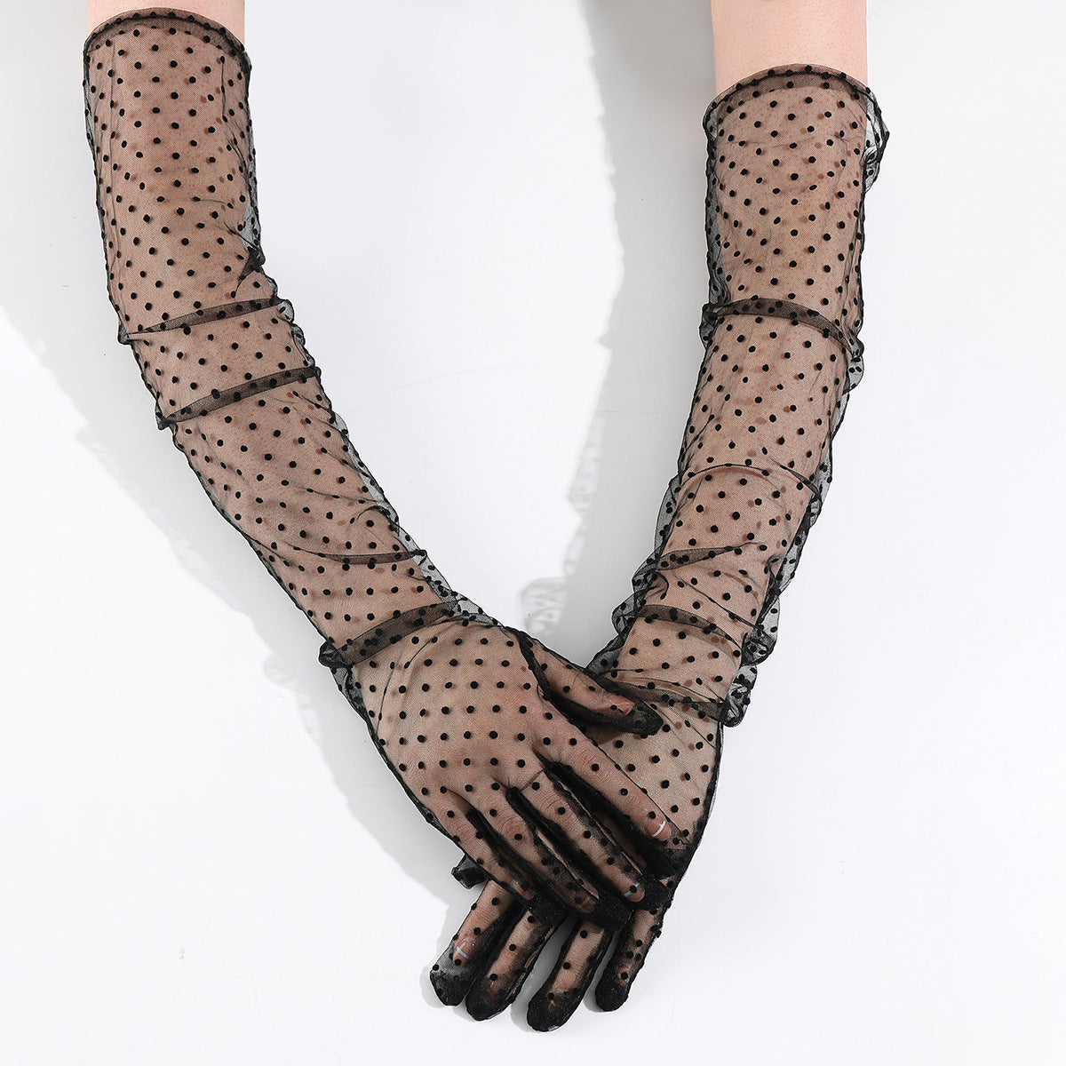 Women's Lace Lingerie Accessories Dress Performance Mesh Gloves