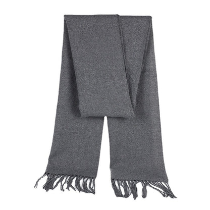 Men's Thin Gift Cashmere Jacquard Thick Scarfs