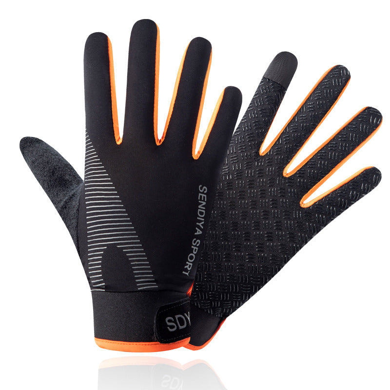 Women's & Men's Cycling Ice Silk Breathable Thin Outdoor Sports Fishing Gloves