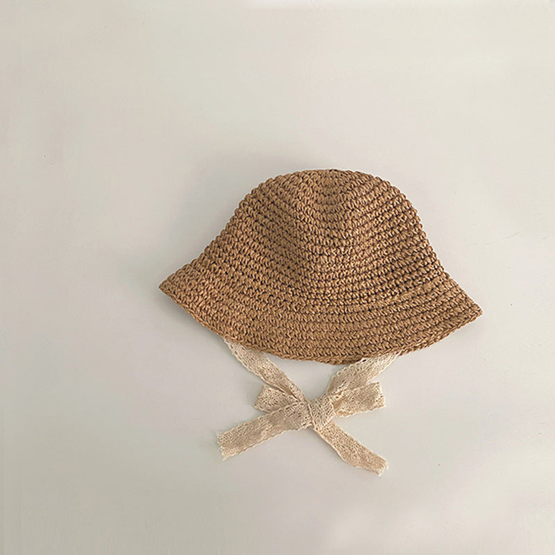 Children's Popular Lace Straw Hat Sun Kids' Headwear