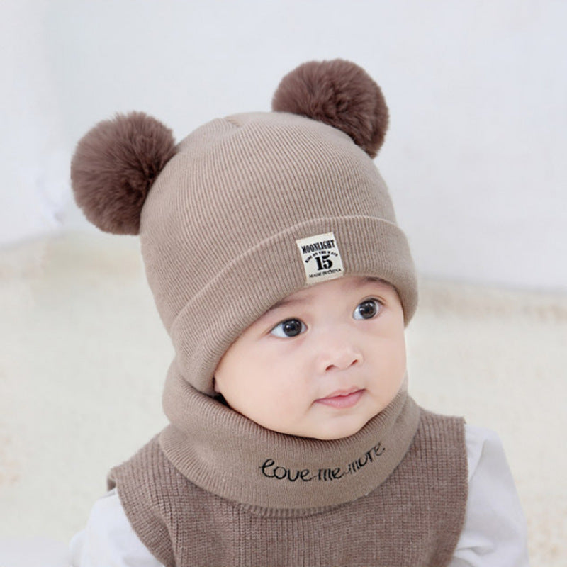 Infant Knitted Earflaps Born Boys Woolen Kids' Headwear