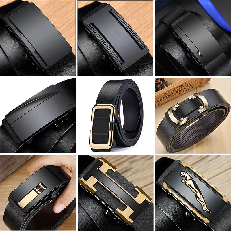 Men's Toothless Automatic Buckle Inner Wear Fashionable Business Pant Belts