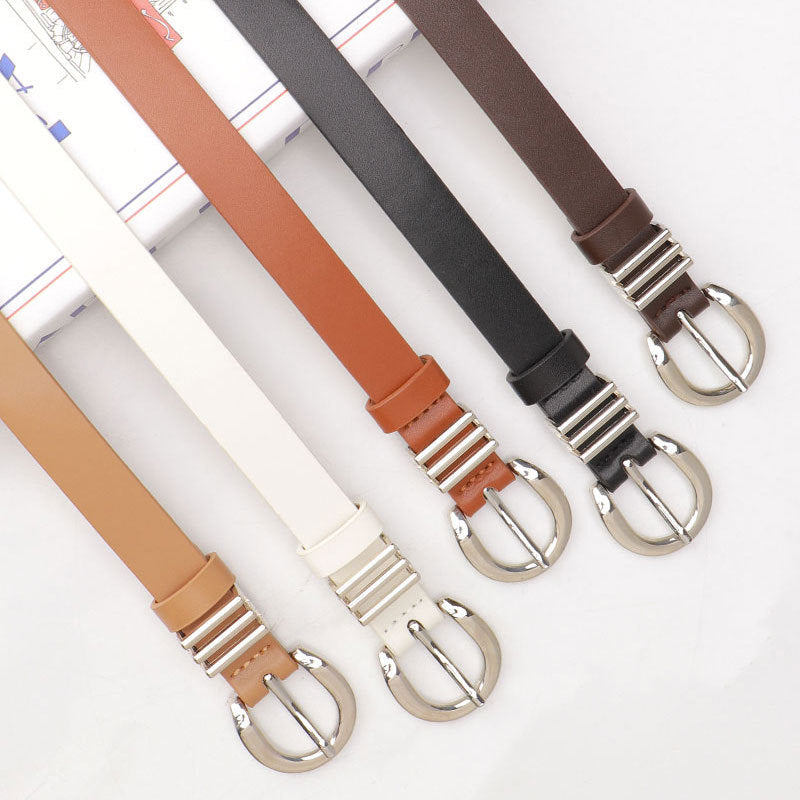 Women's Simple High-grade Imitation Leather Style Decorative Belts