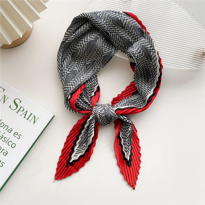 Women's Korean Style Western Fashion Decorative Professional Small Scarfs