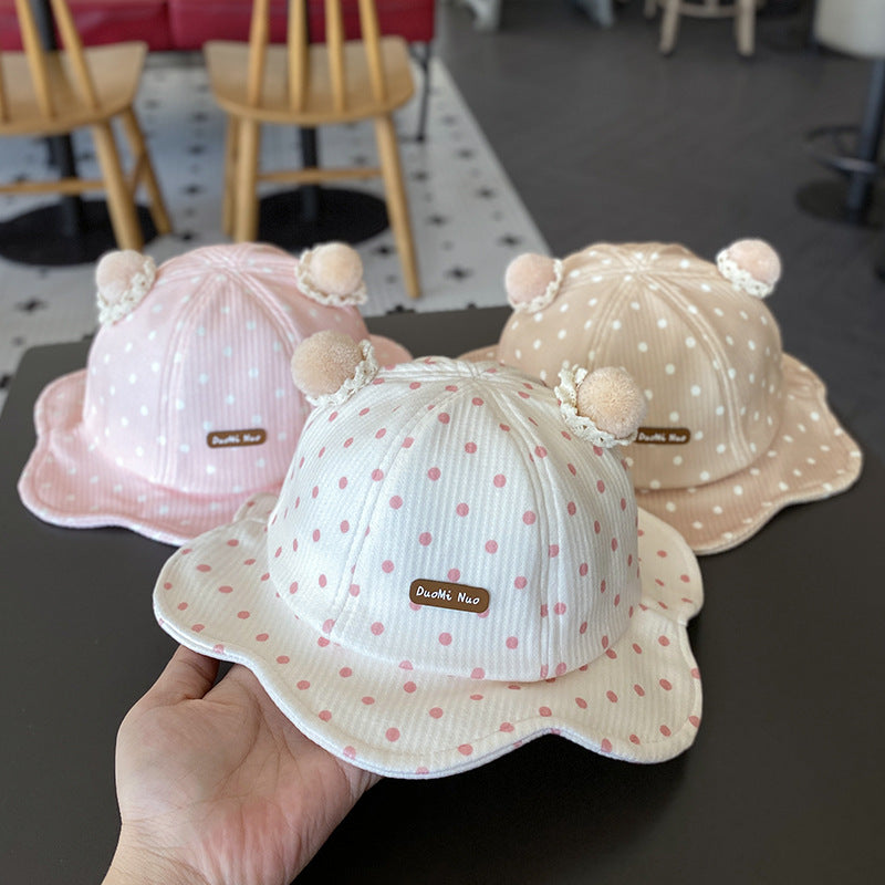 Hat Korean Style Cute Bucket Travel Kids' Headwear