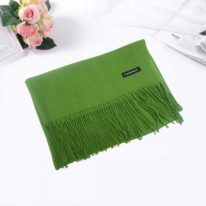 Women's & Men's Solid Color Artificial Cashmere Winter High-grade Scarfs