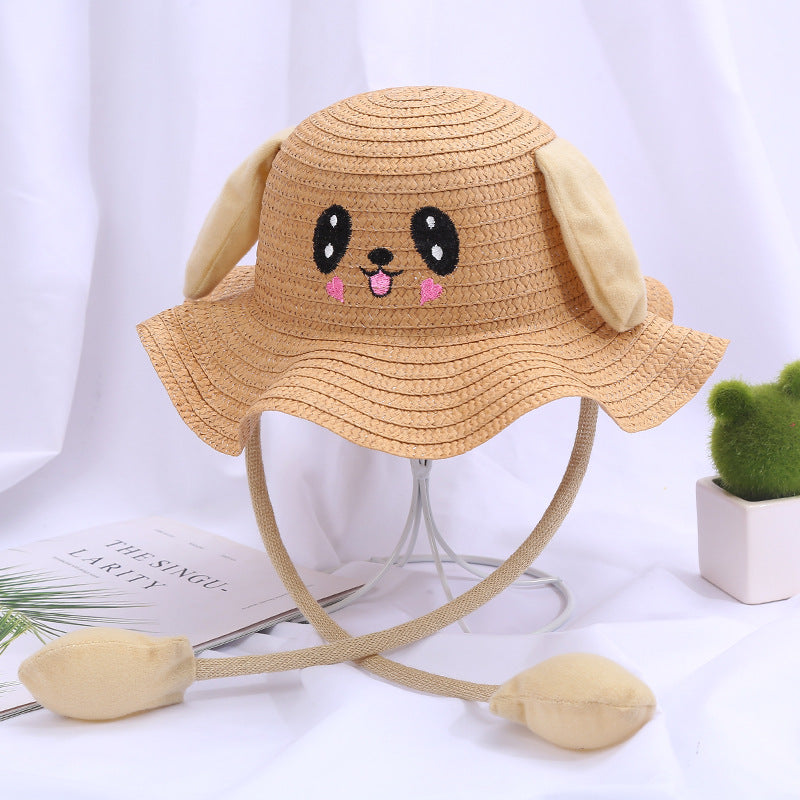 Children's Moving Ears Sun Hat Ruffled Cute Kids' Headwear