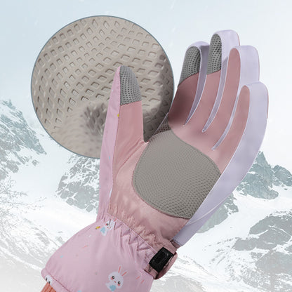 Women's Ski Winter Outdoor Touch Screen Fleece-lined Gloves