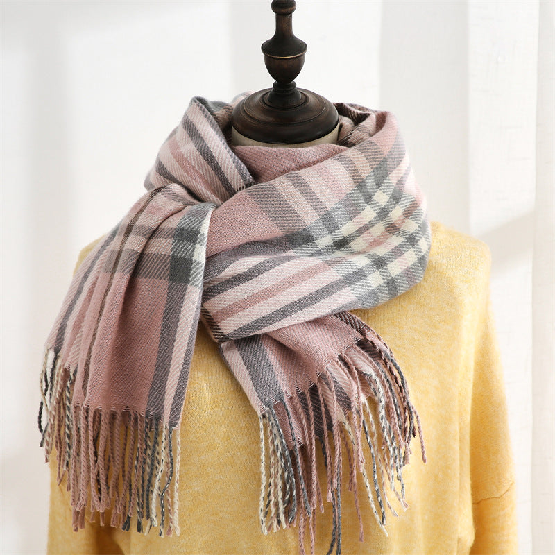 Women's Warm Shawl Sweet Artificial Cashmere Mid-length Scarfs