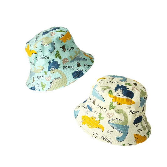 Children's Cartoon Little Dinosaur Bucket Infant Sun Kids' Headwear