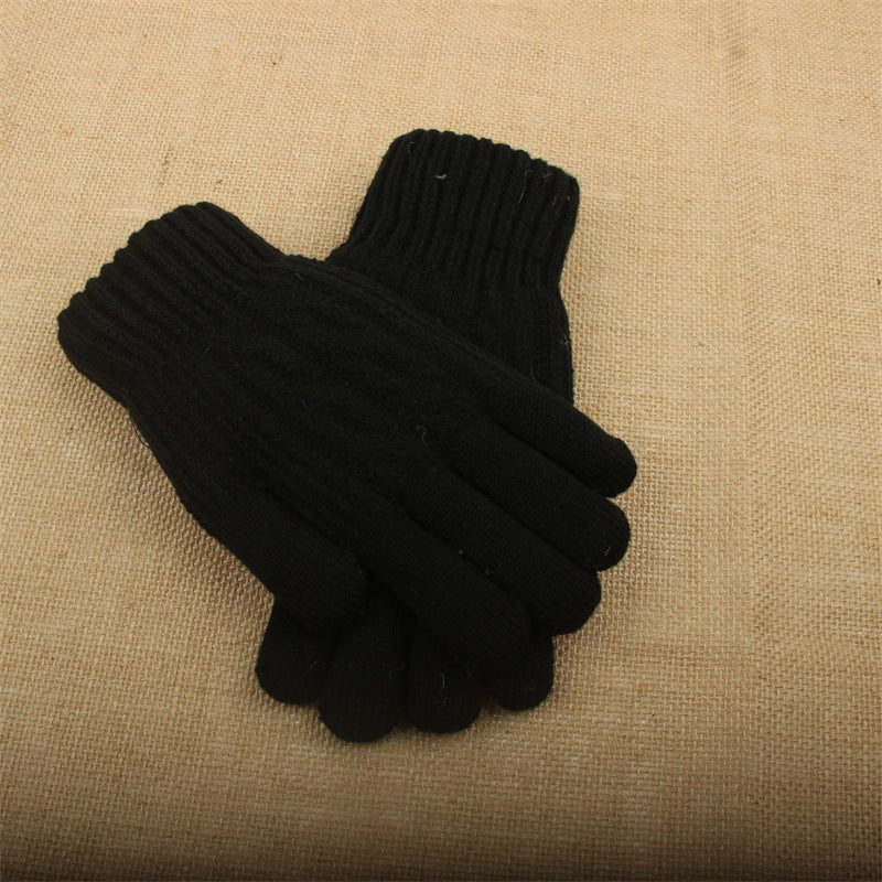 Men's Winter Warm Thickened Fleece Korean Outdoor Gloves