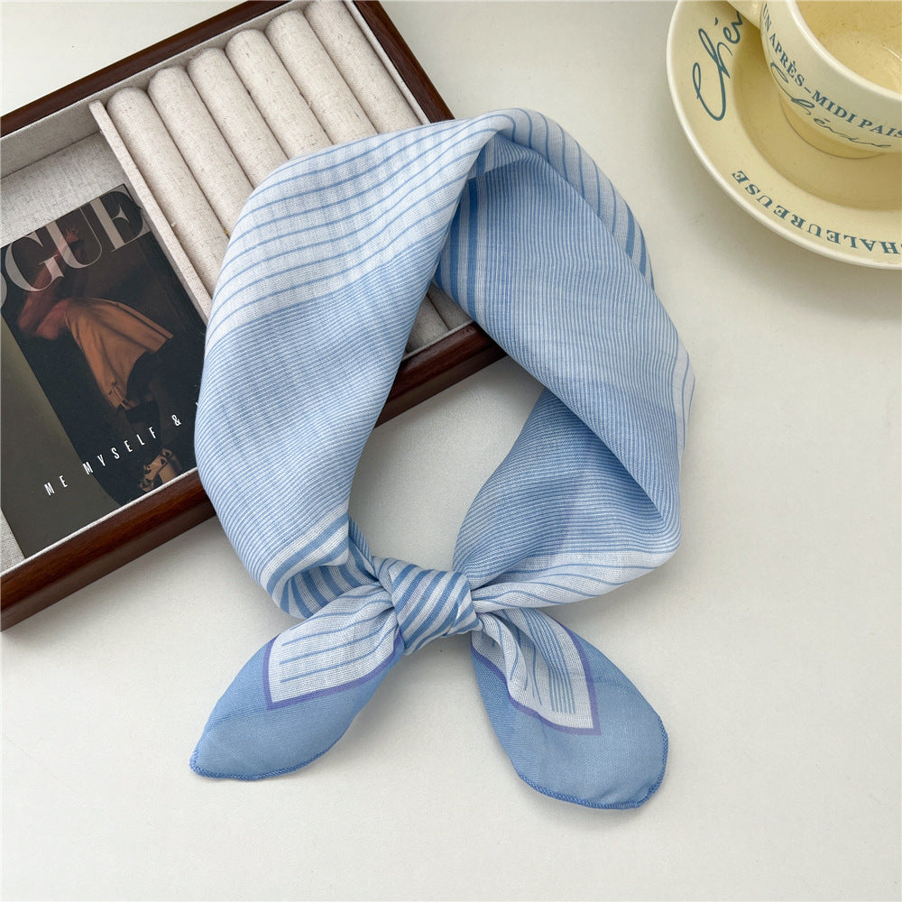 Women's Towel Soft Literary Decoration Silk Retro Scarfs