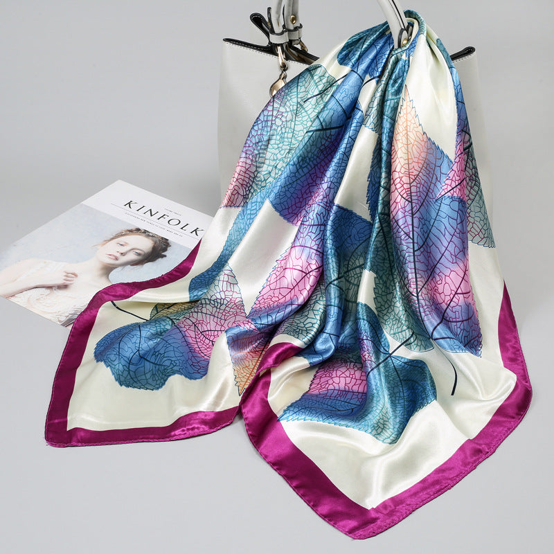 Large Kerchief Printed Female Mother's Outer Scarfs