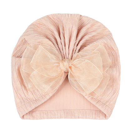 Hat Bow Solid Color Pearlescent Colors Kids' Headwear