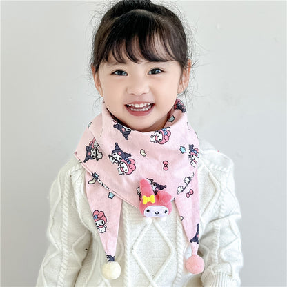 Children's Towel Color Polka Dot Pattern Double Scarfs