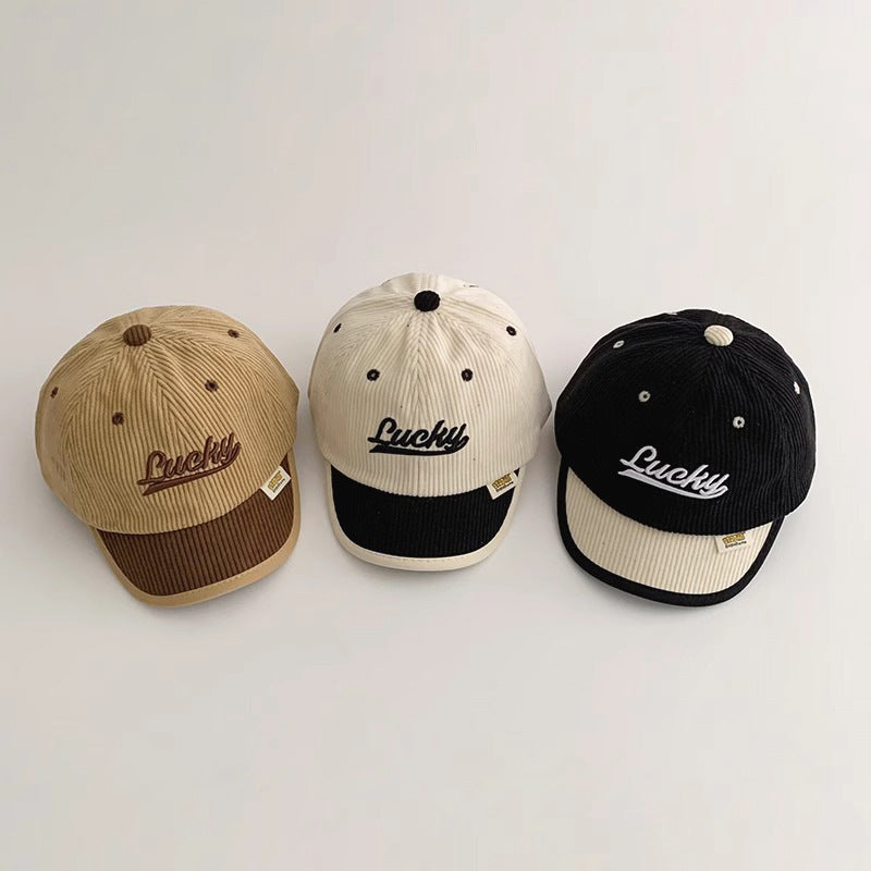 Children's Hat Fashion Corduroy Peaked Baseball Kids' Headwear