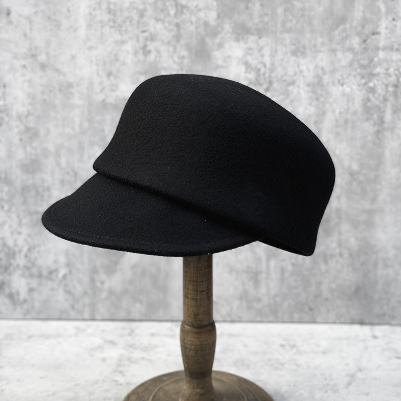 Woolen Classic Style Black Equestrian Hat Hats & Caps