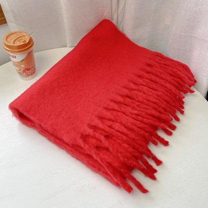 Women's Z's Macaron Solid Color Artificial Cashmere Winter Scarfs