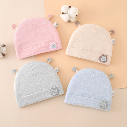 Hat Cotton Double Layer Thin Born Kids' Headwear