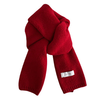 Women's & Men's Winter Warm Christmas Red Advanced Knitted Scarfs